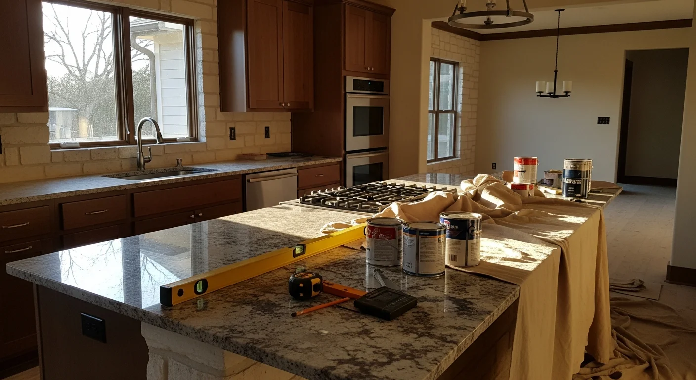 General contractor team working on home remodeling project in Austin