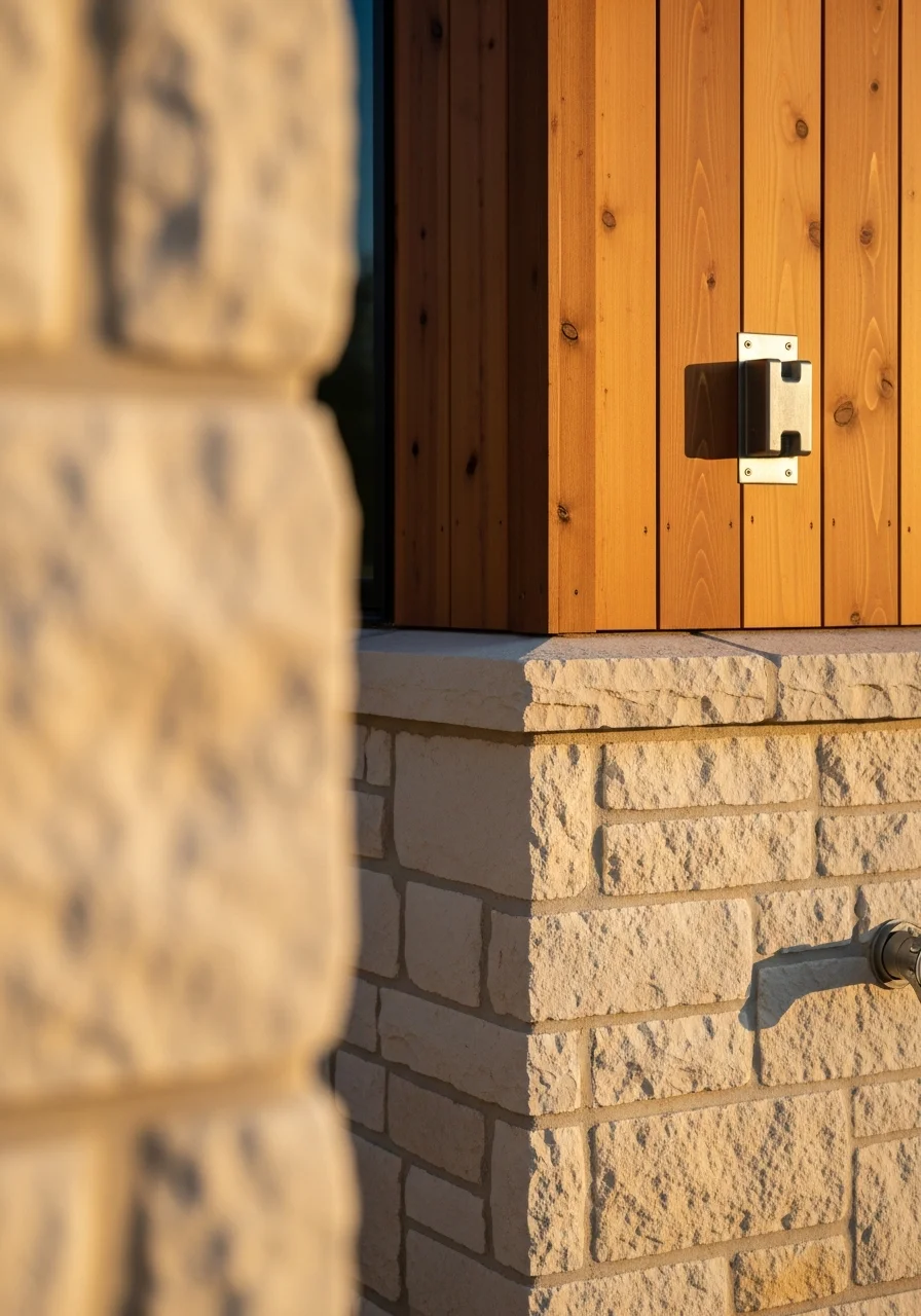 Close-up of high-quality workmanship on a Bee Cave property, demonstrating the craftsmanship expected in the area's premium homes.
